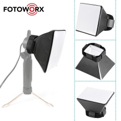 Portable Universal Mini Softbox Diffuser for Tabletop Lamps Photography