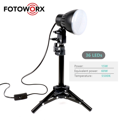 LED Portable Studio Table Light Lamp with Tripod Stand kit