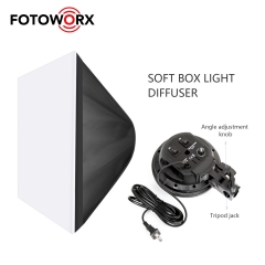 Photography light Softbox with External White Diffuser Cover