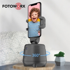 Tripod head auto face tracking 360 degree rotation phone holder